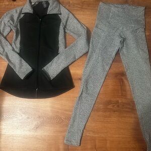 Champion Black and Gray Women's Leggings Set